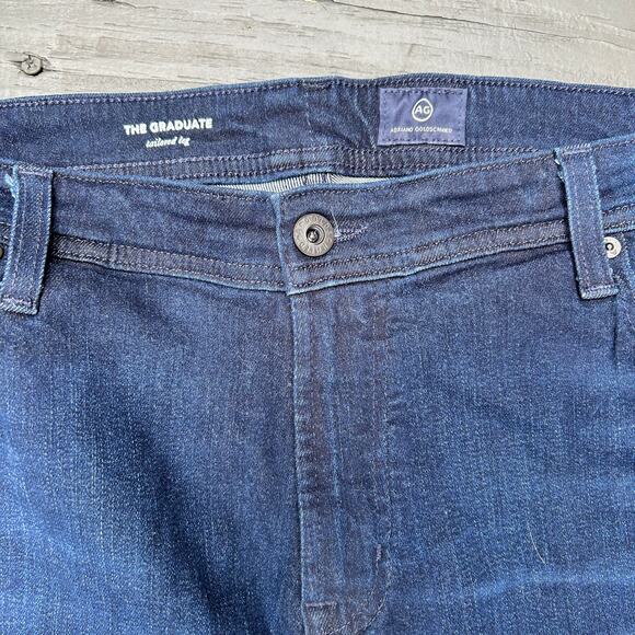 Men's AG Blue Jeans The Graduate Tailored Leg 38x30.5" - Picture 2 of 8